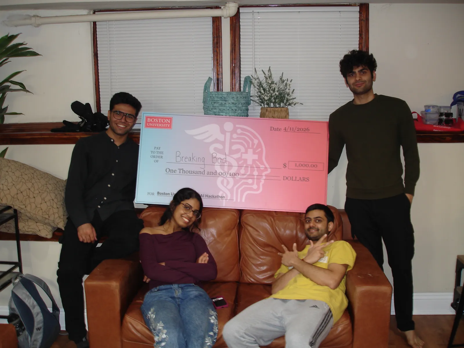 The VI-LUAD team at the MedAI Hackathon at Boston University.